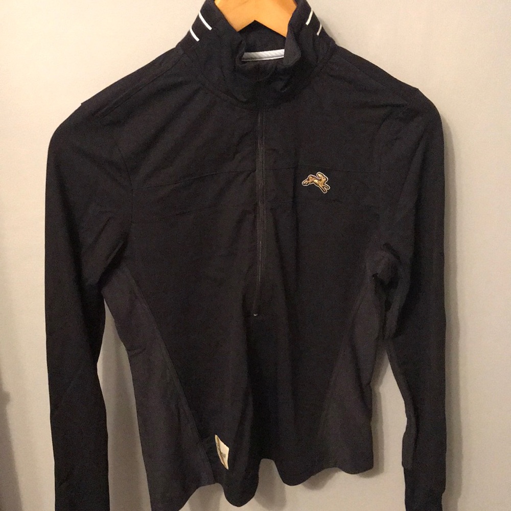 Tracksmith Half-Zip Black Running Jacket, W’s XS
